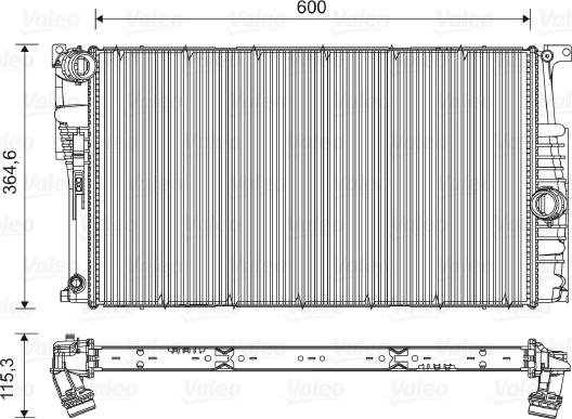 Valeo 735453 - Radiators, Motora dzesēšanas sistēma ps1.lv