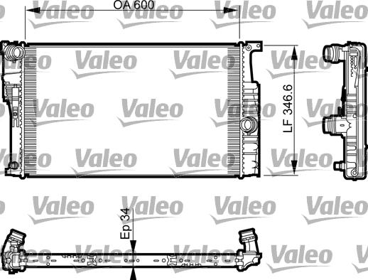 Valeo 735464 - Radiators, Motora dzesēšanas sistēma ps1.lv