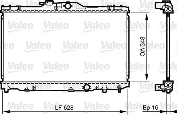 Valeo 735415 - Radiators, Motora dzesēšanas sistēma ps1.lv