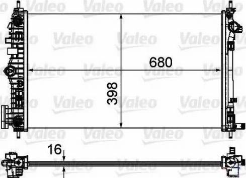 Valeo 735484 - Radiators, Motora dzesēšanas sistēma ps1.lv