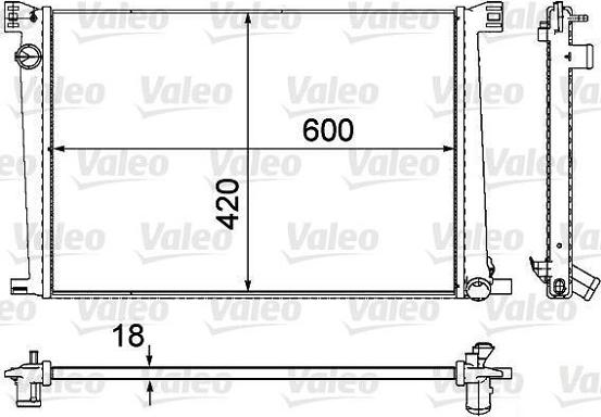 Valeo 735480 - Radiators, Motora dzesēšanas sistēma ps1.lv