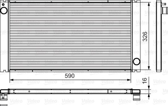 Valeo 735481 - Radiators, Motora dzesēšanas sistēma ps1.lv