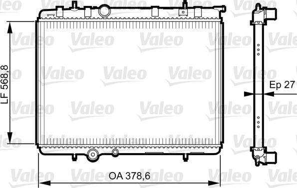 Valeo 735597 - Radiators, Motora dzesēšanas sistēma ps1.lv