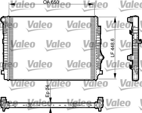 Valeo 735549 - Radiators, Motora dzesēšanas sistēma ps1.lv