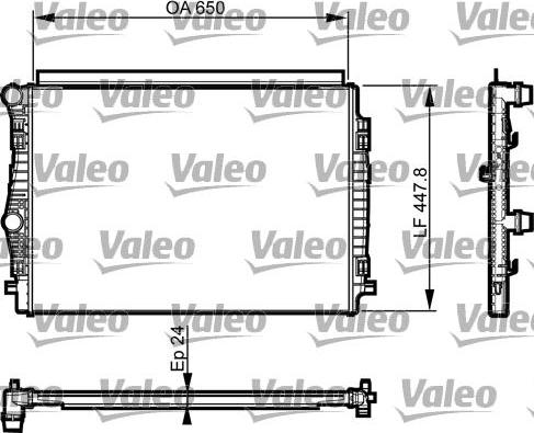 Valeo 735559 - Radiators, Motora dzesēšanas sistēma ps1.lv