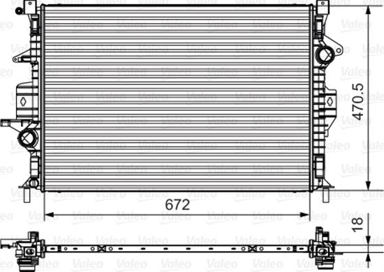 Valeo 735550 - Radiators, Motora dzesēšanas sistēma ps1.lv