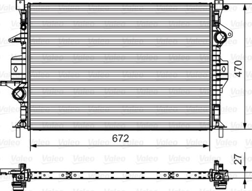 Valeo 735551 - Radiators, Motora dzesēšanas sistēma ps1.lv