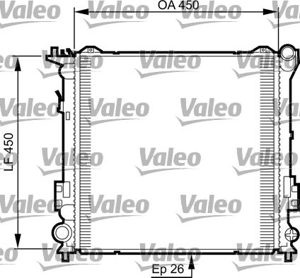 Valeo 735504 - Radiators, Motora dzesēšanas sistēma ps1.lv