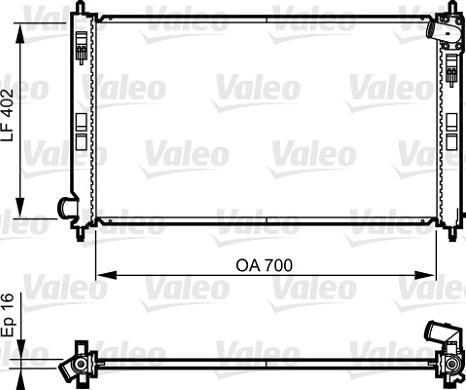 Valeo 735575 - Radiators, Motora dzesēšanas sistēma ps1.lv