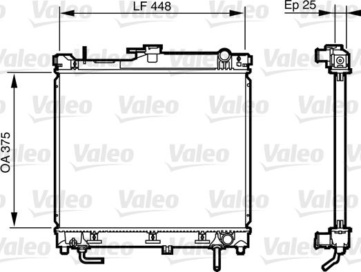 Valeo 735578 - Radiators, Motora dzesēšanas sistēma ps1.lv