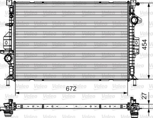 Valeo 735601 - Radiators, Motora dzesēšanas sistēma ps1.lv