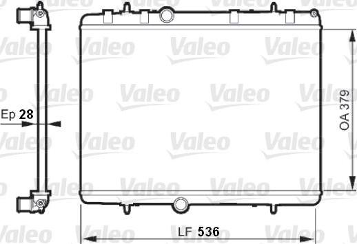 Valeo 735608 - Radiators, Motora dzesēšanas sistēma ps1.lv