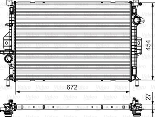 Valeo 735602 - Radiators, Motora dzesēšanas sistēma ps1.lv