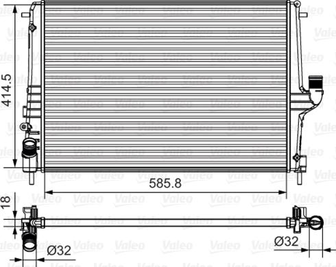 Valeo 735635 - Radiators, Motora dzesēšanas sistēma ps1.lv