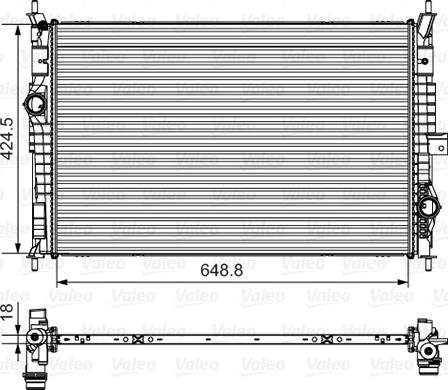 Valeo 735632 - Radiators, Motora dzesēšanas sistēma ps1.lv