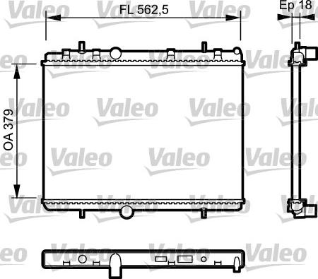 Valeo 735091 - Radiators, Motora dzesēšanas sistēma ps1.lv