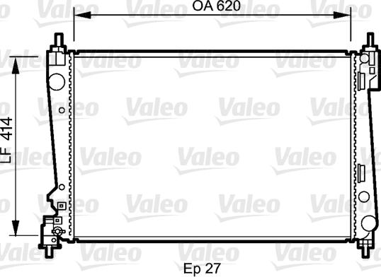 Valeo 735041 - Radiators, Motora dzesēšanas sistēma ps1.lv