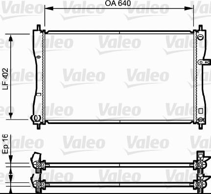 Valeo 735056 - Radiators, Motora dzesēšanas sistēma ps1.lv