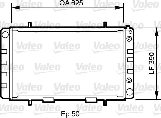 Valeo 735052 - Radiators, Motora dzesēšanas sistēma ps1.lv