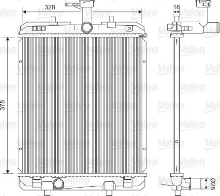 Valeo 735069 - Radiators, Motora dzesēšanas sistēma ps1.lv