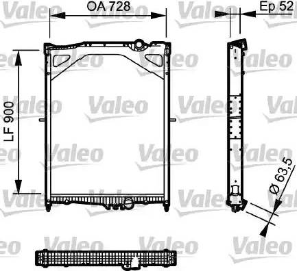 Valeo 735018 - Radiators, Motora dzesēšanas sistēma ps1.lv