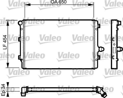 Valeo 735087 - Radiators, Motora dzesēšanas sistēma ps1.lv