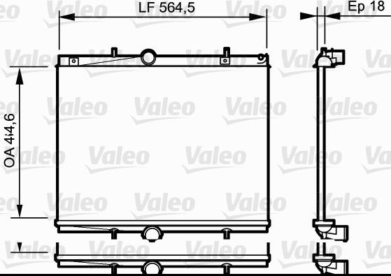 Valeo 735020 - Radiators, Motora dzesēšanas sistēma ps1.lv