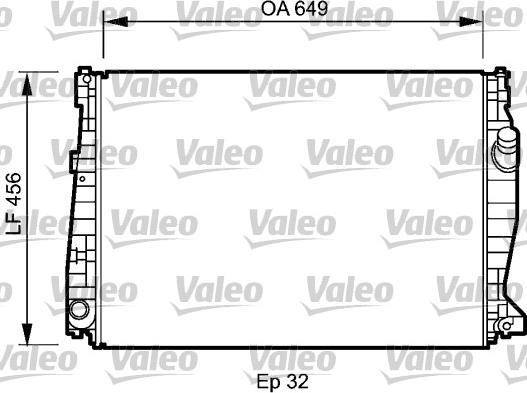 Valeo 735021 - Radiators, Motora dzesēšanas sistēma ps1.lv