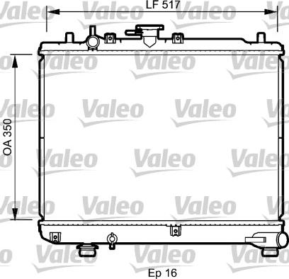 Valeo 735076 - Radiators, Motora dzesēšanas sistēma ps1.lv