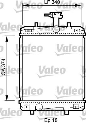 Valeo 735072 - Radiators, Motora dzesēšanas sistēma ps1.lv