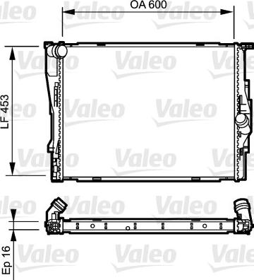 Valeo 735195 - Radiators, Motora dzesēšanas sistēma ps1.lv