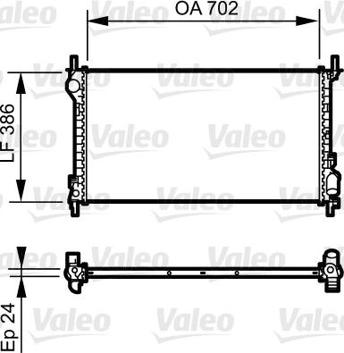 Valeo 735167 - Radiators, Motora dzesēšanas sistēma ps1.lv