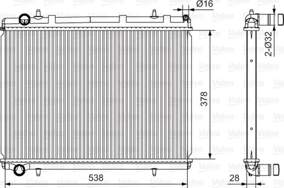 Valeo 735117 - Radiators, Motora dzesēšanas sistēma ps1.lv