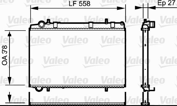 Valeo 735136 - Radiators, Motora dzesēšanas sistēma ps1.lv