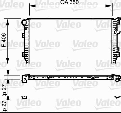 Valeo 735133 - Radiators, Motora dzesēšanas sistēma ps1.lv