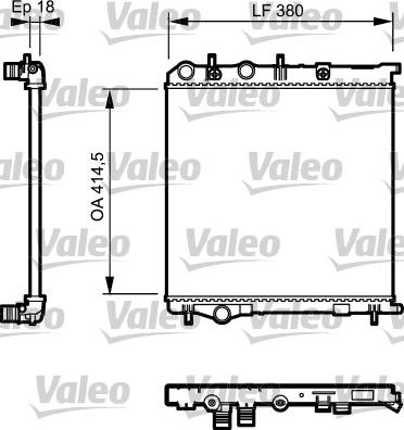 Valeo 735125 - Radiators, Motora dzesēšanas sistēma ps1.lv