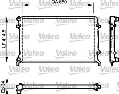 Valeo 735120 - Radiators, Motora dzesēšanas sistēma ps1.lv