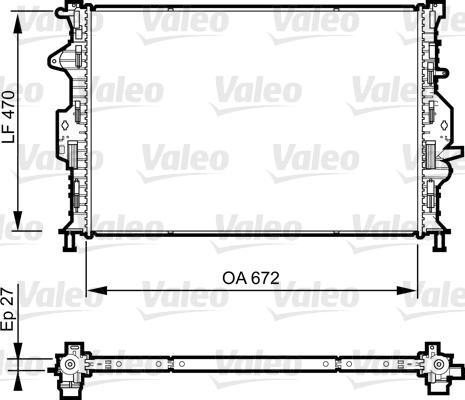 Valeo 735374 - Radiators, Motora dzesēšanas sistēma ps1.lv