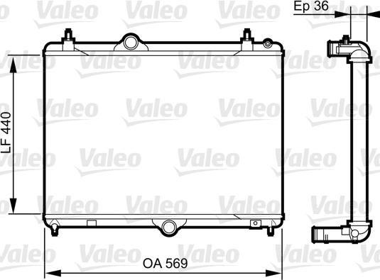 Valeo 735371 - Radiators, Motora dzesēšanas sistēma ps1.lv