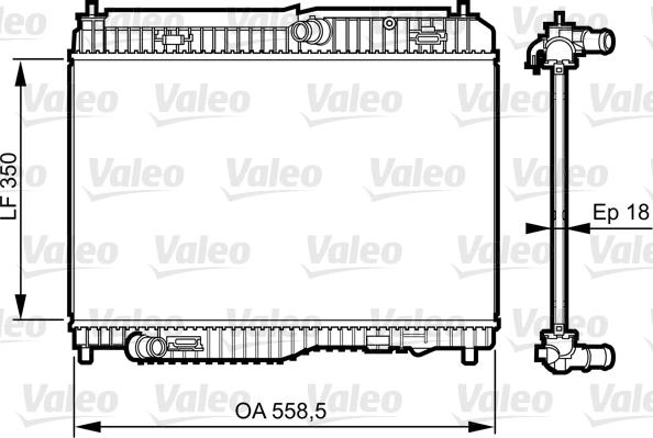 Valeo 735378 - Radiators, Motora dzesēšanas sistēma ps1.lv