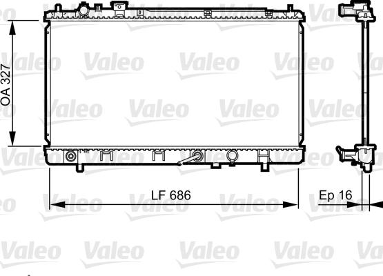 Valeo 735240 - Radiators, Motora dzesēšanas sistēma ps1.lv