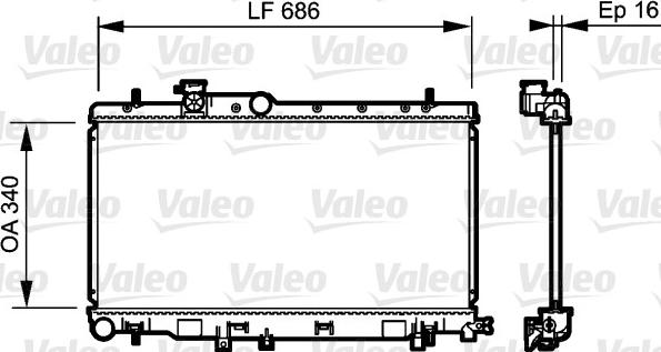 Valeo 735211 - Radiators, Motora dzesēšanas sistēma ps1.lv