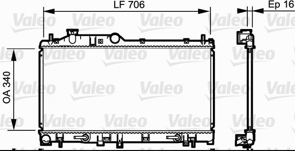 Valeo 735212 - Radiators, Motora dzesēšanas sistēma ps1.lv