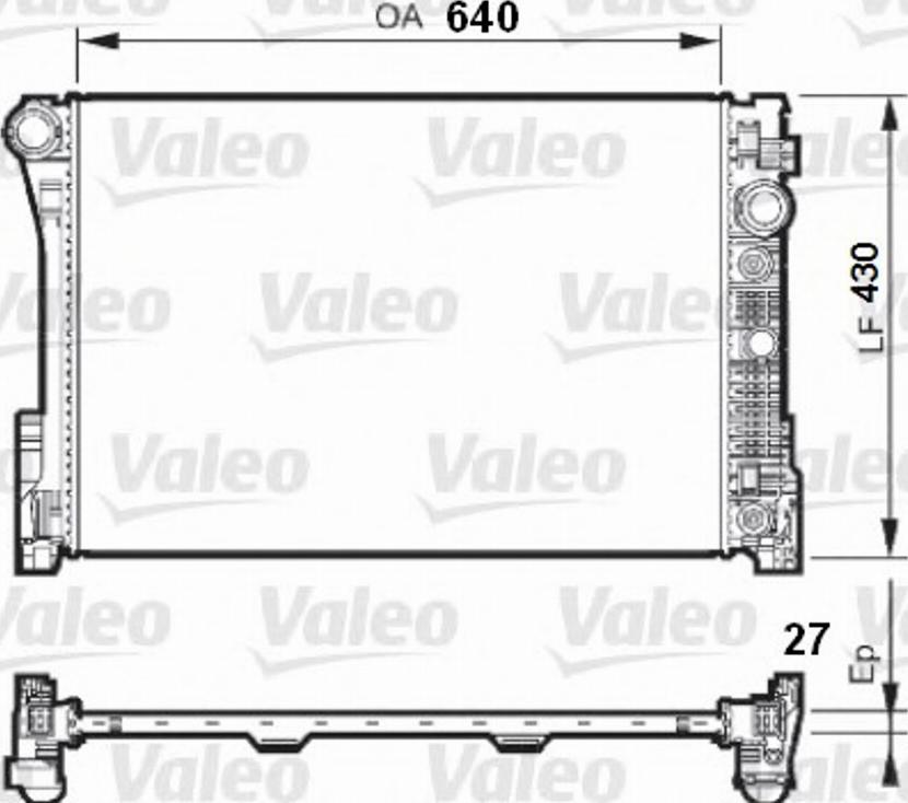 Valeo 735287 - Radiators, Motora dzesēšanas sistēma ps1.lv