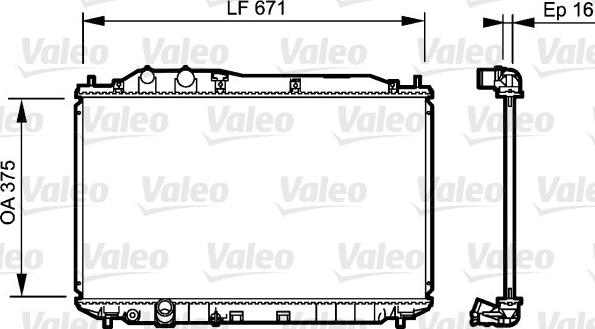 Valeo 735238 - Radiators, Motora dzesēšanas sistēma ps1.lv