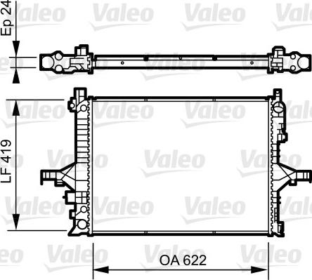 Valeo 735237 - Radiators, Motora dzesēšanas sistēma ps1.lv