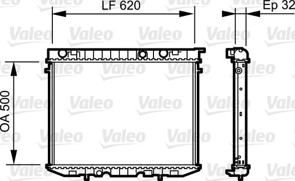 Valeo 735229 - Radiators, Motora dzesēšanas sistēma ps1.lv