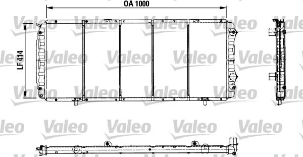 Valeo 730999 - Radiators, Motora dzesēšanas sistēma ps1.lv