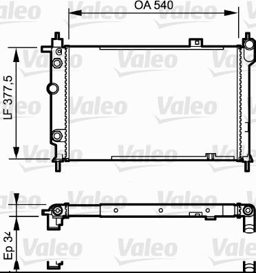 Valeo 730994 - Radiators, Motora dzesēšanas sistēma ps1.lv