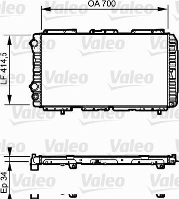 Valeo 730995 - Radiators, Motora dzesēšanas sistēma ps1.lv